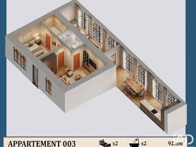 Vente Appartement 3 pièces 92 m2 Confolens