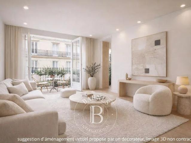 Vente Appartement 3 pièces 100.12 m2 Paris 16ème