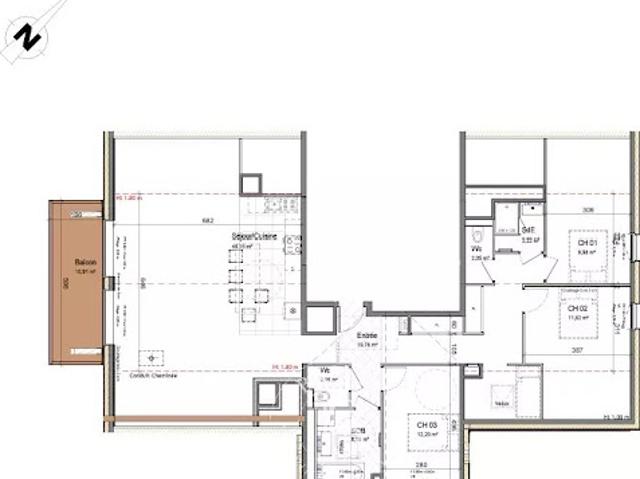 Vente Appartement 3 pièces 111.55 m2 Morzine