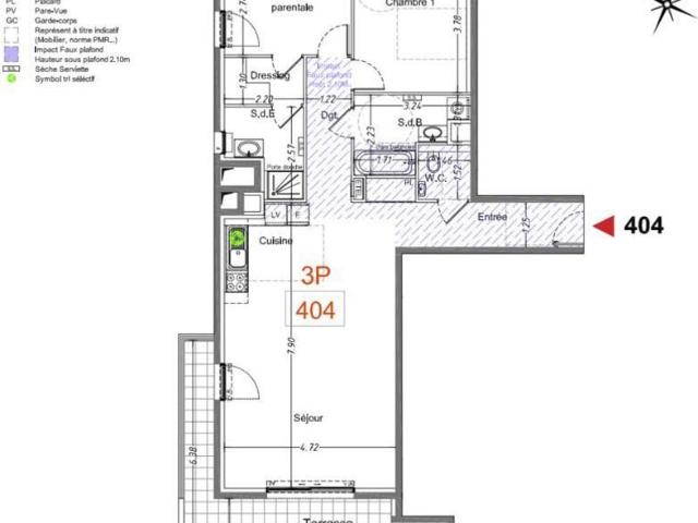 Vente Appartement 3 pièces