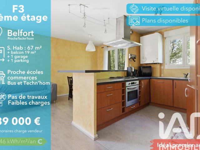 Vente Appartement 3 pièces