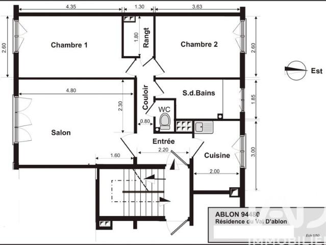 Vente Appartement 3 pièces