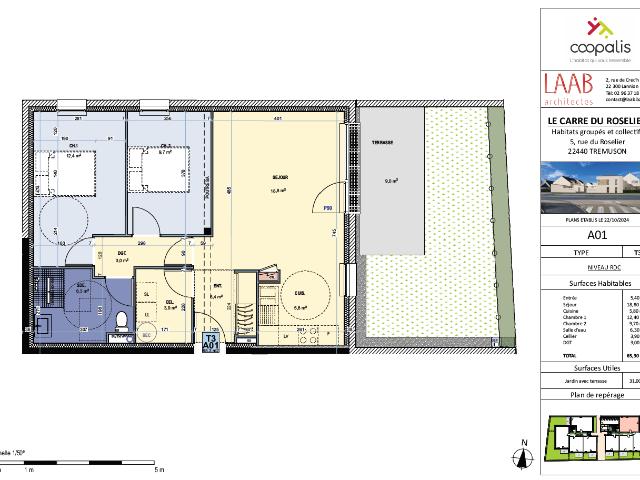 Vente appartement 3 pièces Trémuson 22