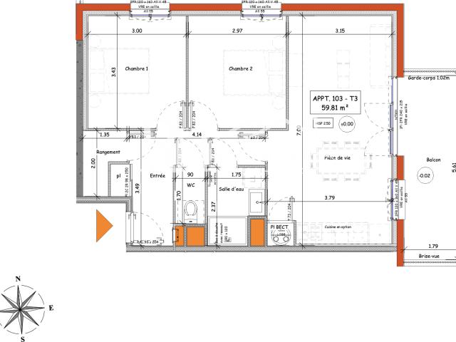 Vente appartement 3 pièces Brem sur Mer 85