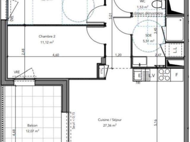Vente appartement 3 pièces Crozon 29