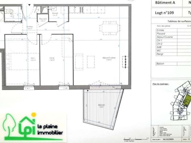Vente appartement 3 pièces Épron 14
