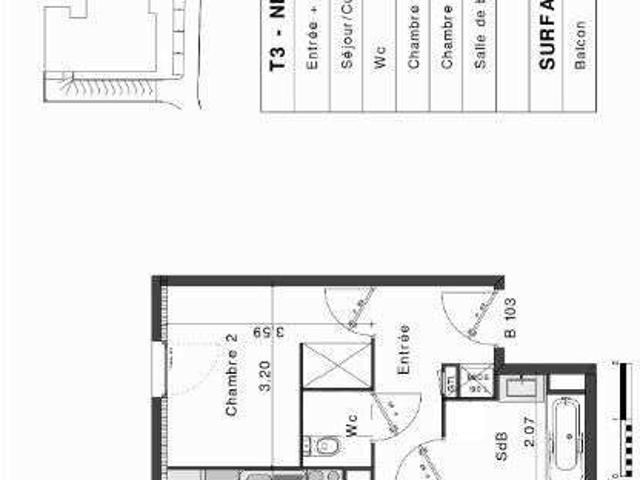 Vente appartement 3 pièces Fréjus 83