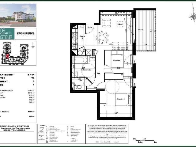 Vente appartement 3 pièces Gujan Mestras 33