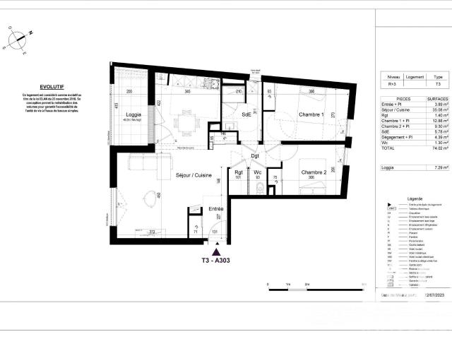 Vente appartement 3 pièces La Rochelle 17