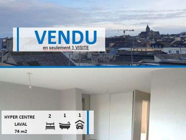 Vente appartement 3 pièces Laval 53