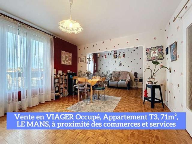 Vente appartement 3 pièces Le Mans Libération 72