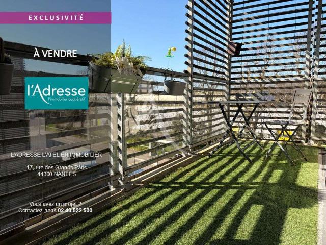 Vente appartement 3 pièces Nantes Beaujoire Saint Joseph 44