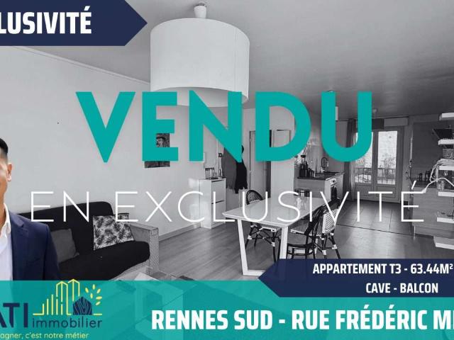 Vente appartement 3 pièces Rennes Poterie 35
