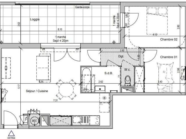 Vente appartement 3 pièces Rodilhan 30