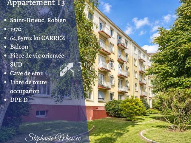 Vente appartement 3 pièces Saint Brieuc 22
