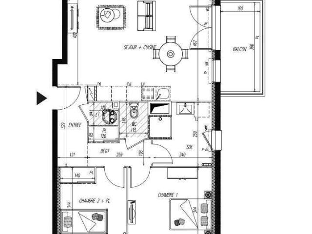 Vente appartement 3 pièces Saint Hilaire de Riez 85