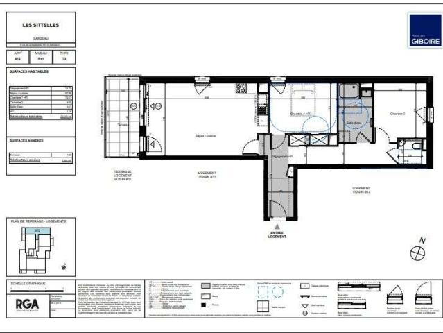 Vente appartement 3 pièces Sarzeau Golfe Nord 56