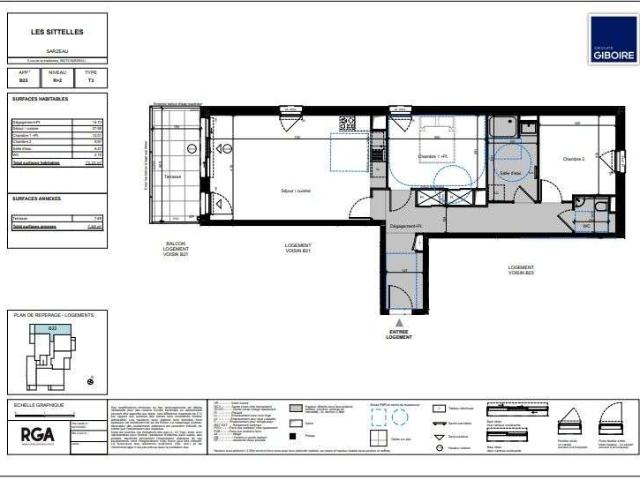Vente appartement 3 pièces Sarzeau Golfe Nord 56