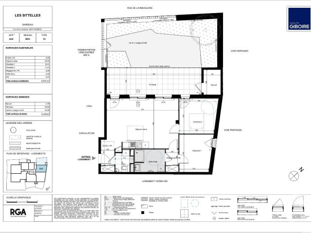 Vente appartement 3 pièces Sarzeau 56