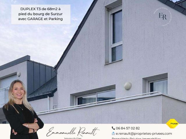 Vente appartement 3 pièces Surzur 56