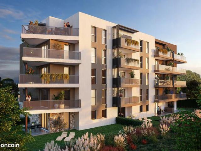 Vente | Appartement T3 | 3p | 2ch | 66 m² | Antibes | Expo Sud Ouest | Terrasse