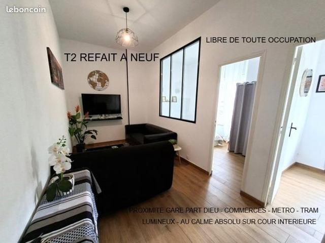 Vente | Appartement T2 | 2p | 1ch | 29 m² | Villeurbanne