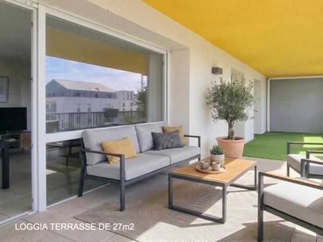 Vente | Appartement T4 | 4p | 3ch | 79 m² | Saint Priest | Terrasse de 27m2 | Garage Fermé