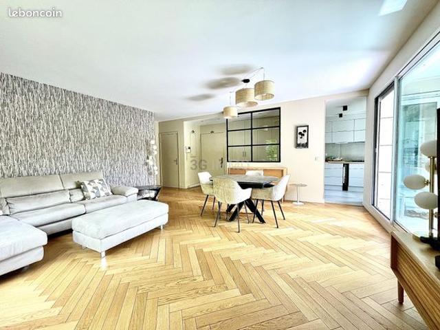 Vente | Appartement T5 | 5p | 3ch | 99.52 m² | Saint Cloud Montretout | Expo Sud| Terrasse · Balcon · Box · Climatisé · Sur Jardin · Emplacement