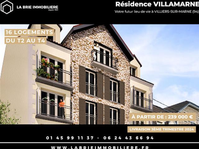 Vente Appartement Villiers sur Marne