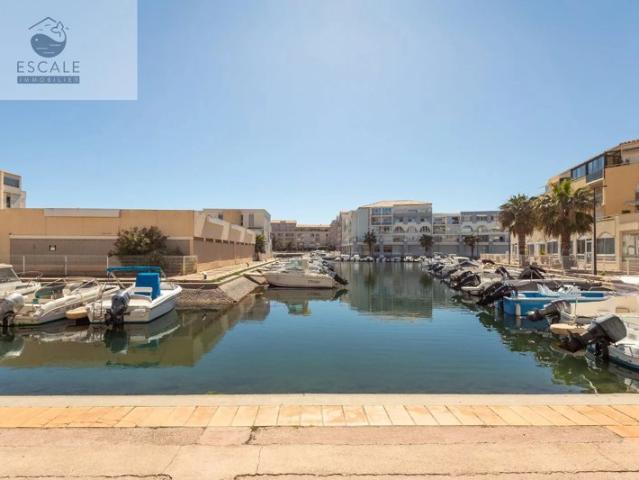 VENTE APPARTEMENT EN RDC SUR LA MARINA AUX QUILLES A SETE