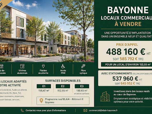 Vente Autre 120 m2 Bayonne