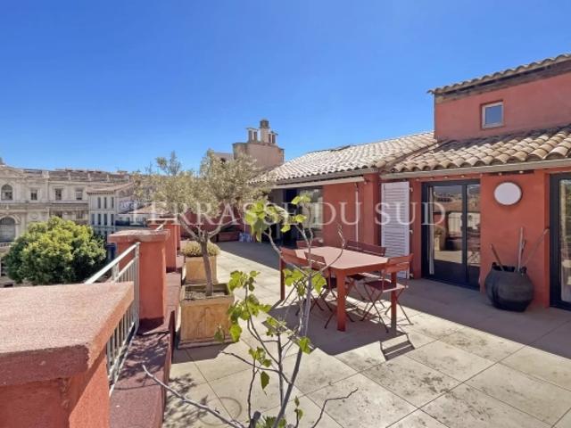 Vente Bel Appartement Toit Terrasse de 5 Pièces en Duplex Quartier Préfecture Marseille 6