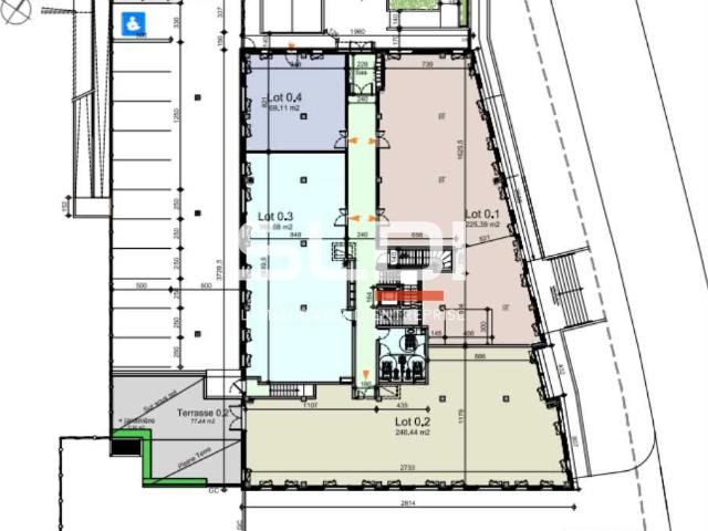 Vente bureaux La Tour de Salvagny Proche bus Parc activités