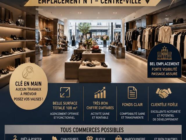 Vente Chaussure, Cuir 95 m²