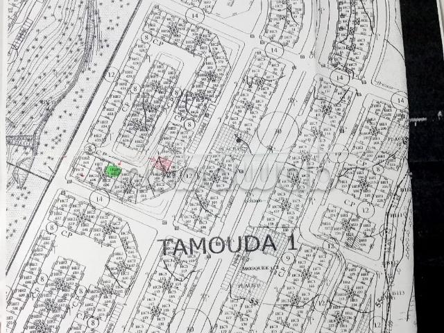 Vente de terrain à Tamouda. Surface de 97 m²