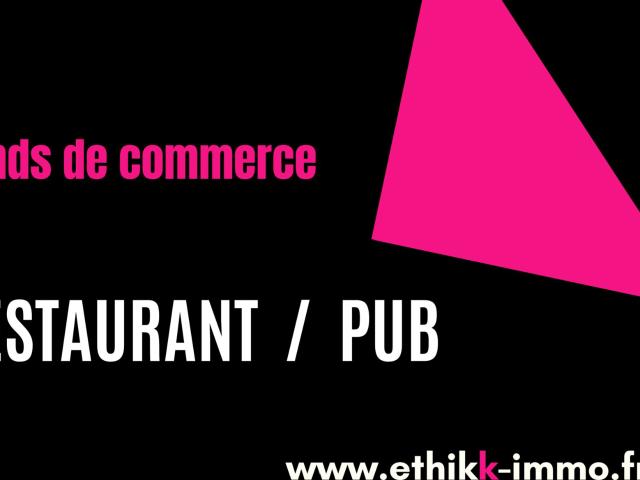 Vente de fond de commerce, Pub restaurant, emplacement prem. 380m² Lescar