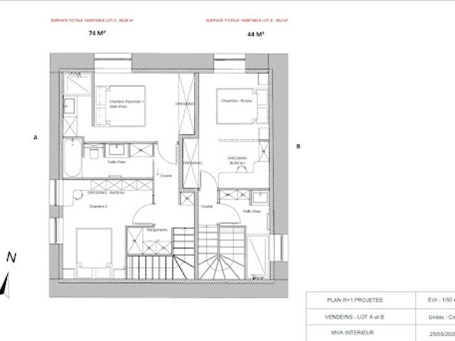 Vente Duplex 3 pièces 74 m2 Vandeins