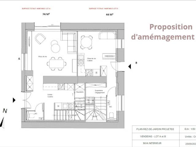 Vente Duplex 2 pièces 44 m2 Vandeins