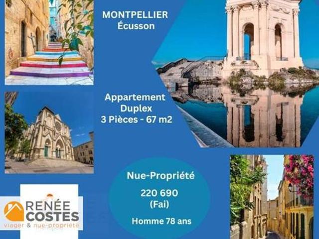 Vente Duplex 2 pièces 80 m2 Montpellier