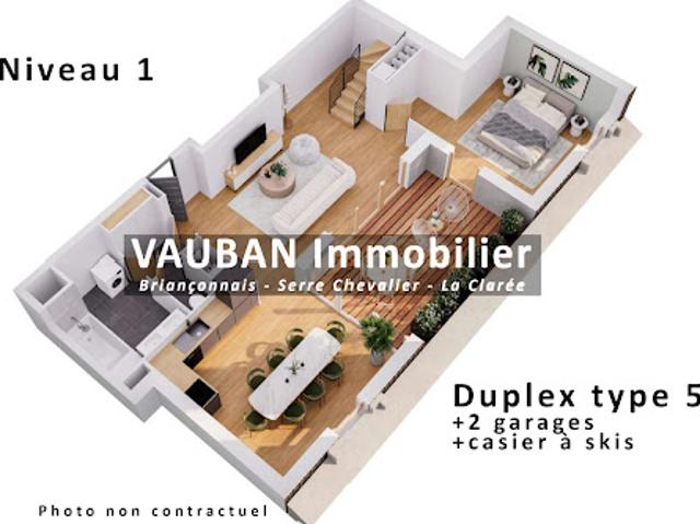 Vente Duplex 5 pièces 138 m2 Briançon