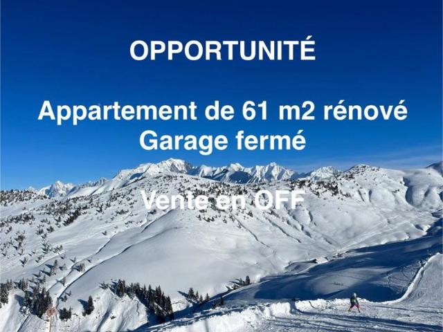 APPARTEMENT 68 M2 2 CHAMBRES GARAGE FERMÉ