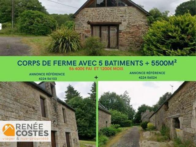 Vente Ferme 3 pièces 65 m2 Pluméliau Bieuzy