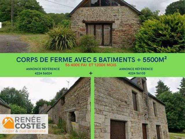 Vente Ferme 3 pièces 100 m2 Pluméliau Bieuzy