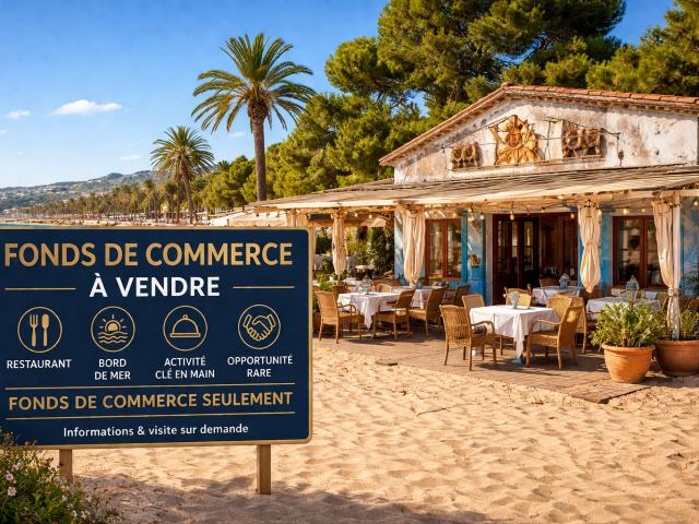 Vente Fond de Commerce Restaurant 1000 m2 bord de mer Bastia