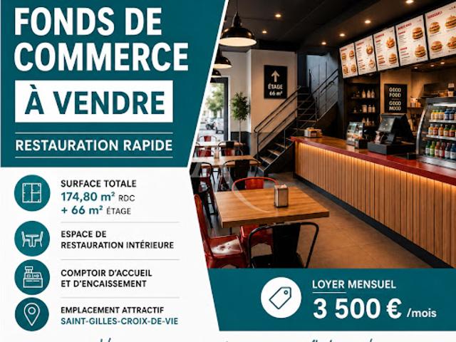 Vente Fond de commerce 0 m2 Saint Gilles Croix de Vie