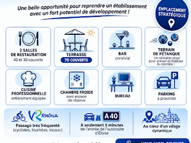Vente Fond de commerce 0 pièces 0 m2 Clarafond Arcine