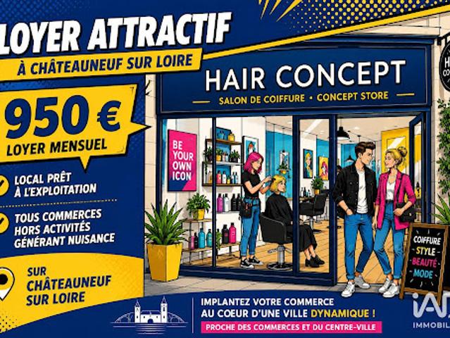 Vente Fond de commerce 0 pièces 148 m2 Châteauneuf sur Loire