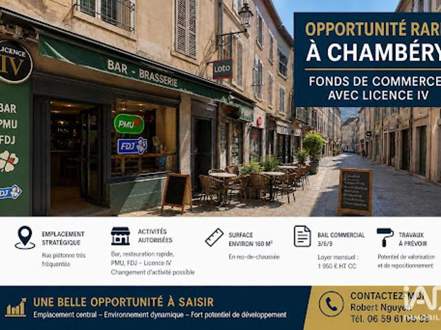 Vente Fond de commerce 0 pièces 160 m2 Chambery