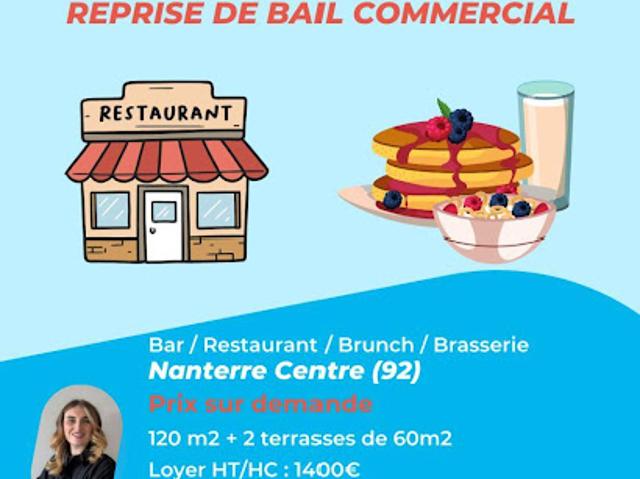 Vente Fond de commerce 0 pièces 120 m2 Nanterre