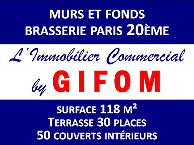 Vente Fond de commerce 0 pièces 130 m2 Paris 20ème